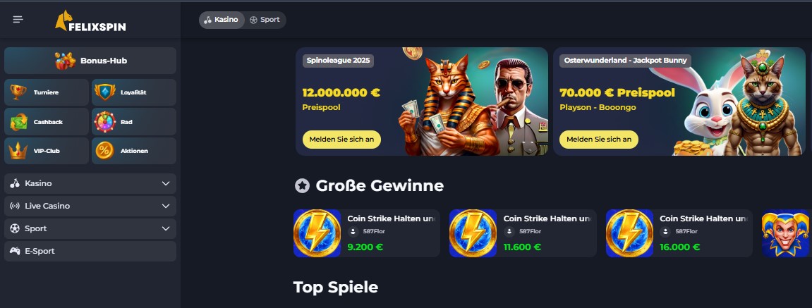 Felixspin homepage