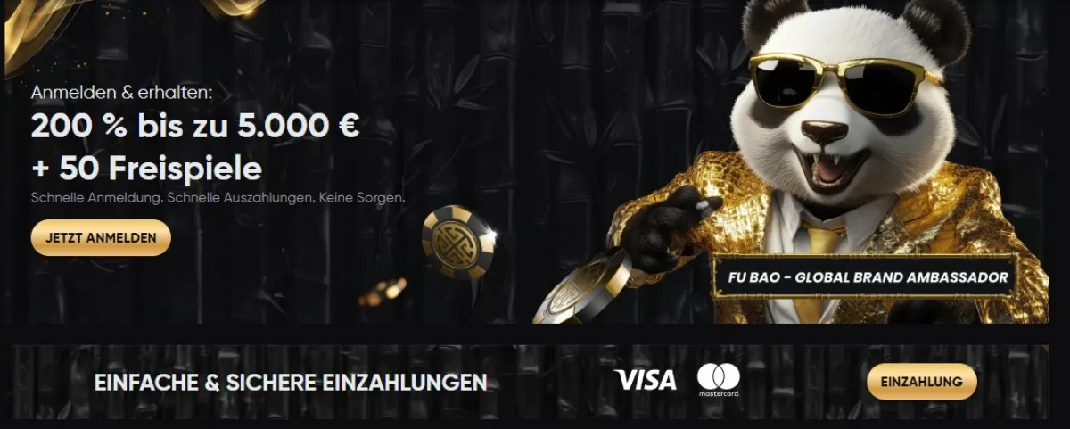 Golden Panda – Frischer Casino-Neuzugang mit starkem Bonus für Österreich